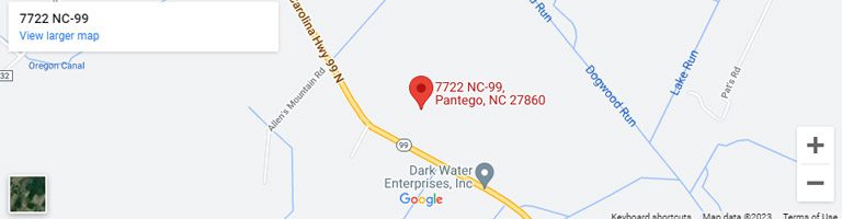 A map of the location of dark water enterprises, inc.